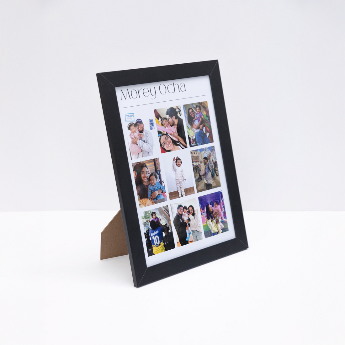 Cuadro Collage Hogar - Vertical - Marco Negro