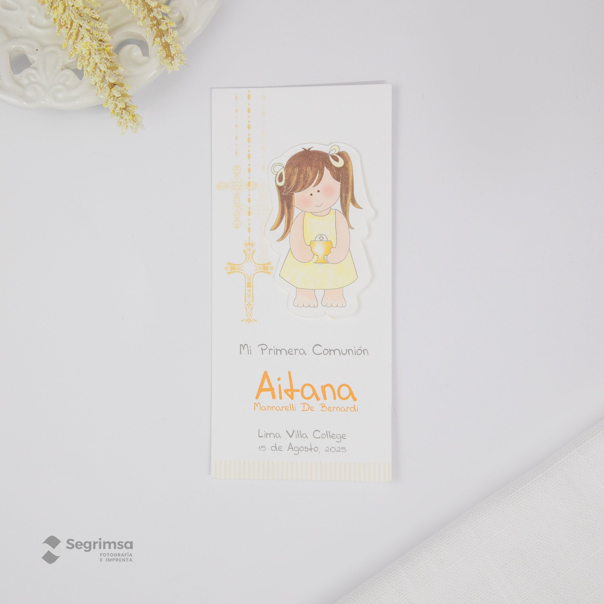 Estampa Alto Relieve Niña Modelo E4022-3A