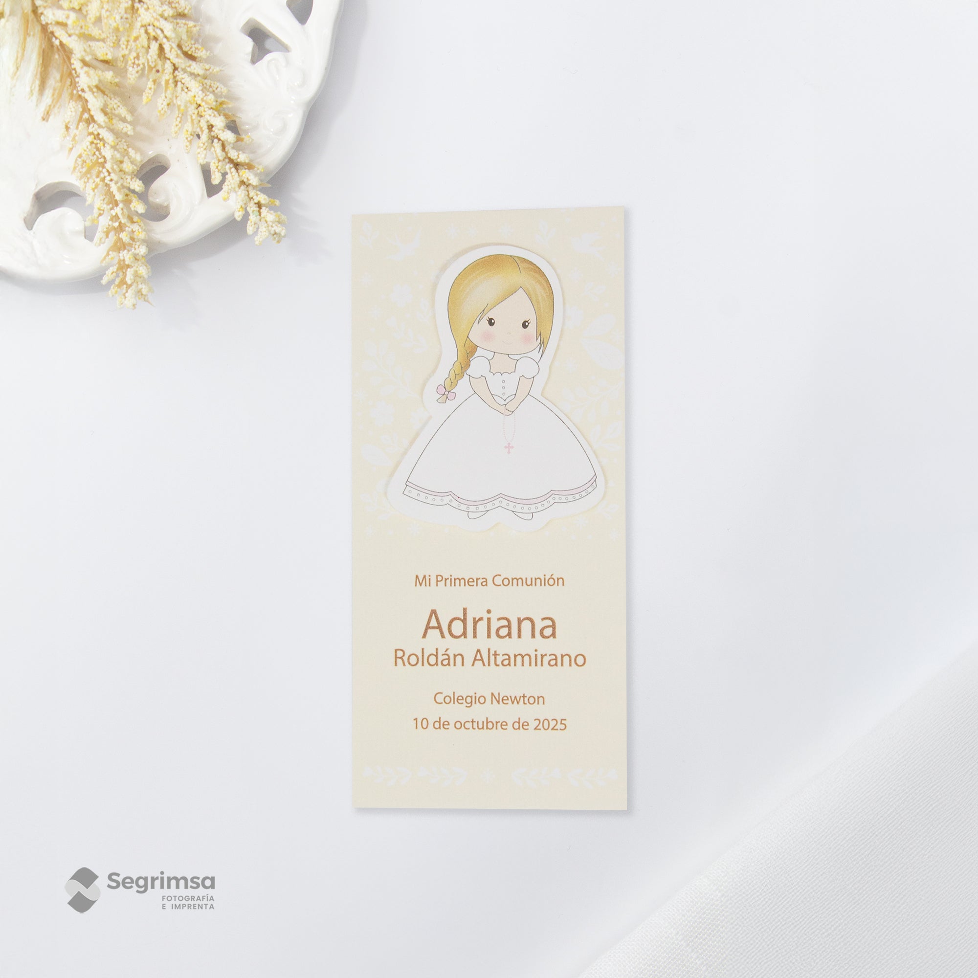 Estampa Alto Relieve Niña Modelo E4070-1A