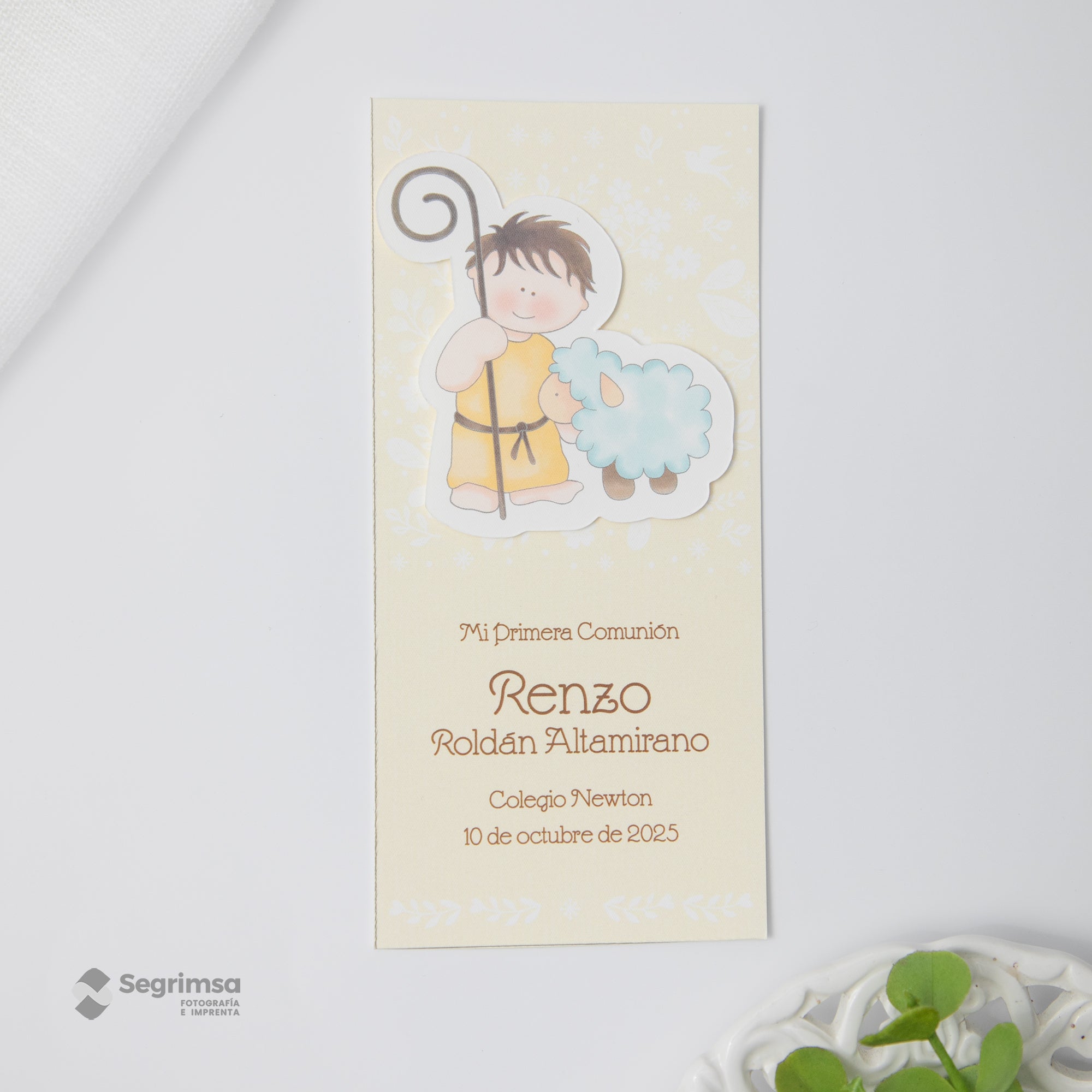 Estampa Alto Relieve Niño Modelo E4070-1B