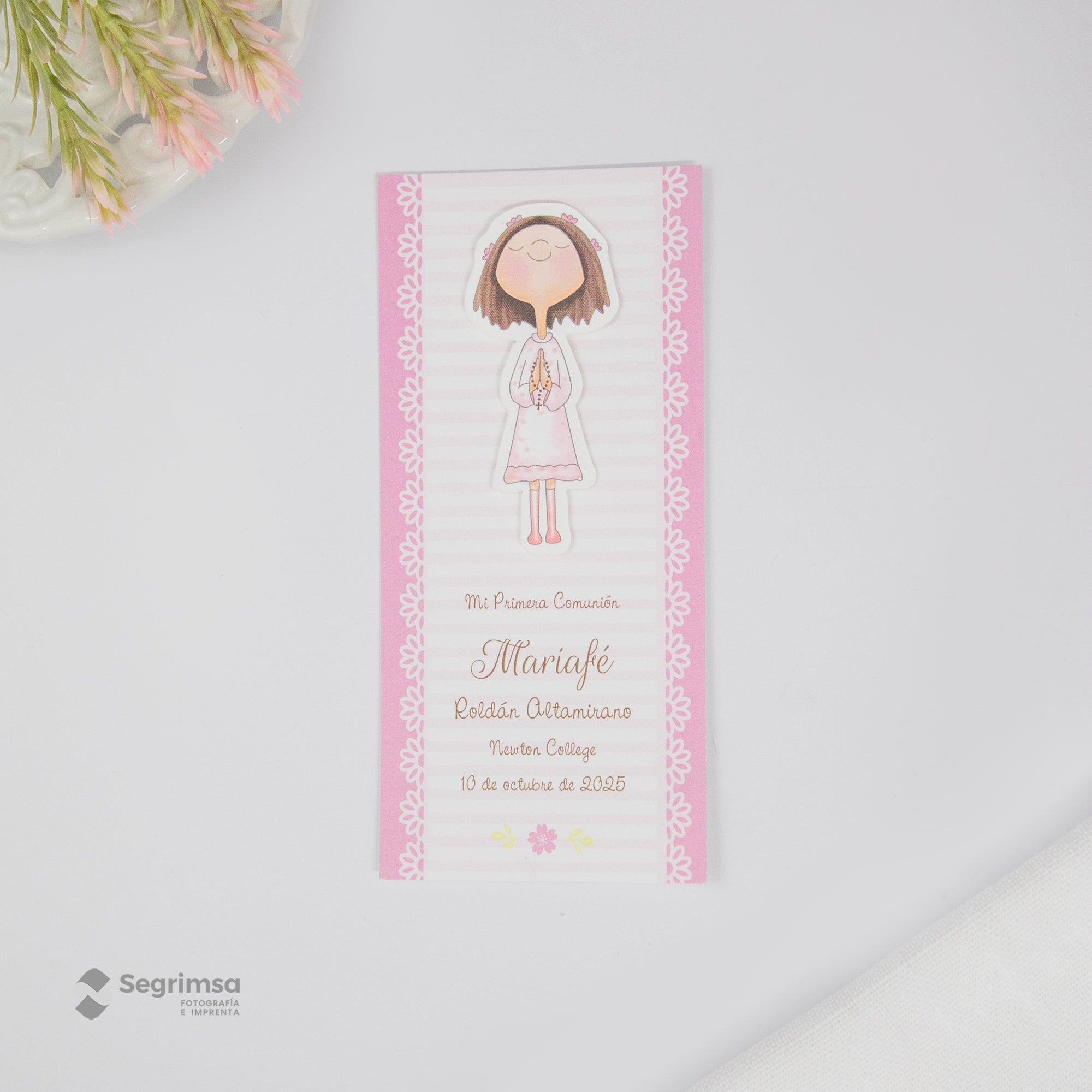 Estampa Alto Relieve Niña Modelo E4076-1A