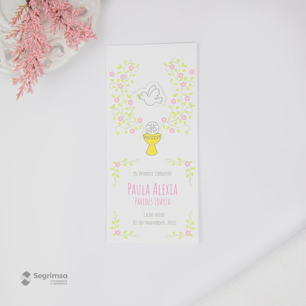 Estampa Alto Relieve Niña Modelo E4116-1