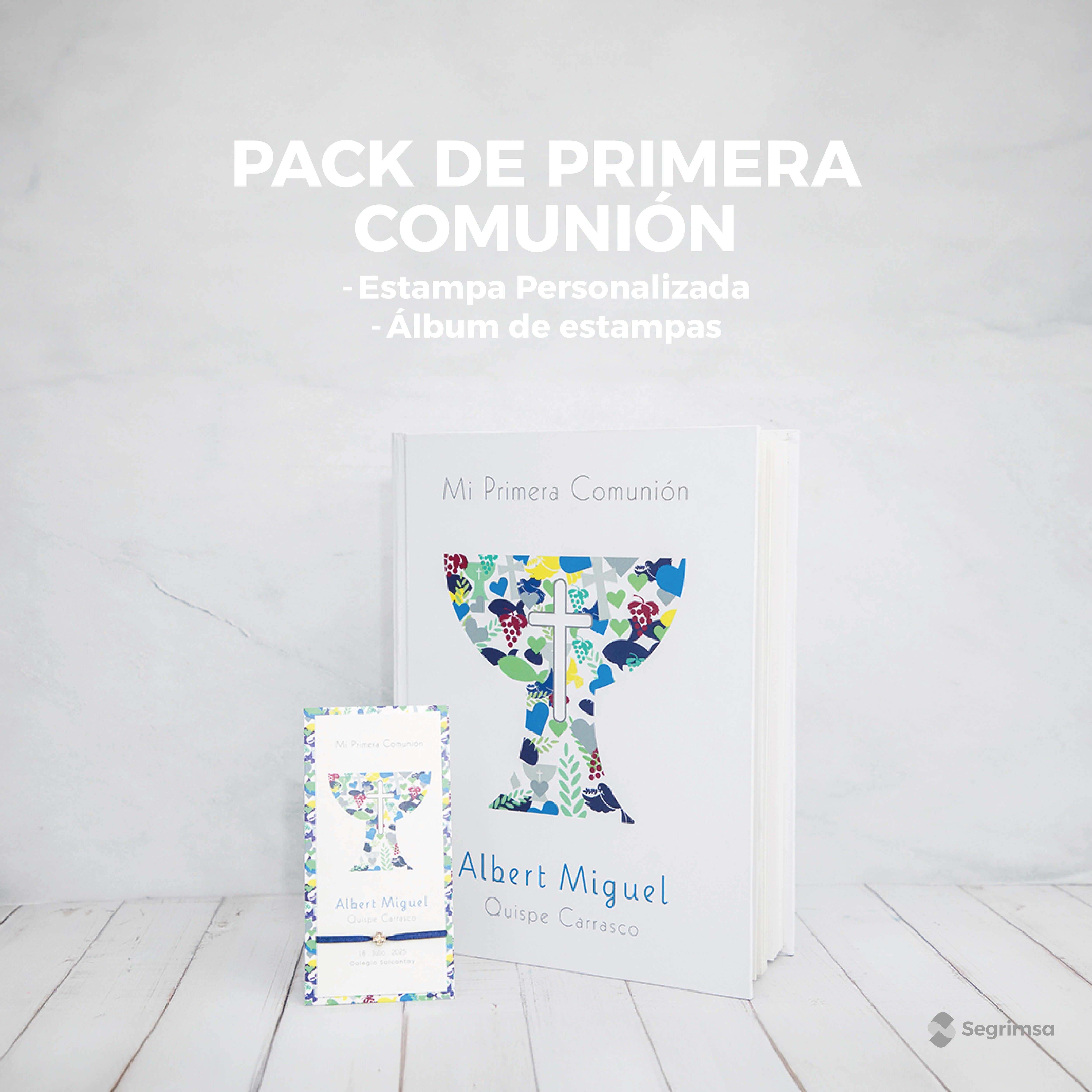 Pack Primera Comunión: Estampas + album de estampas