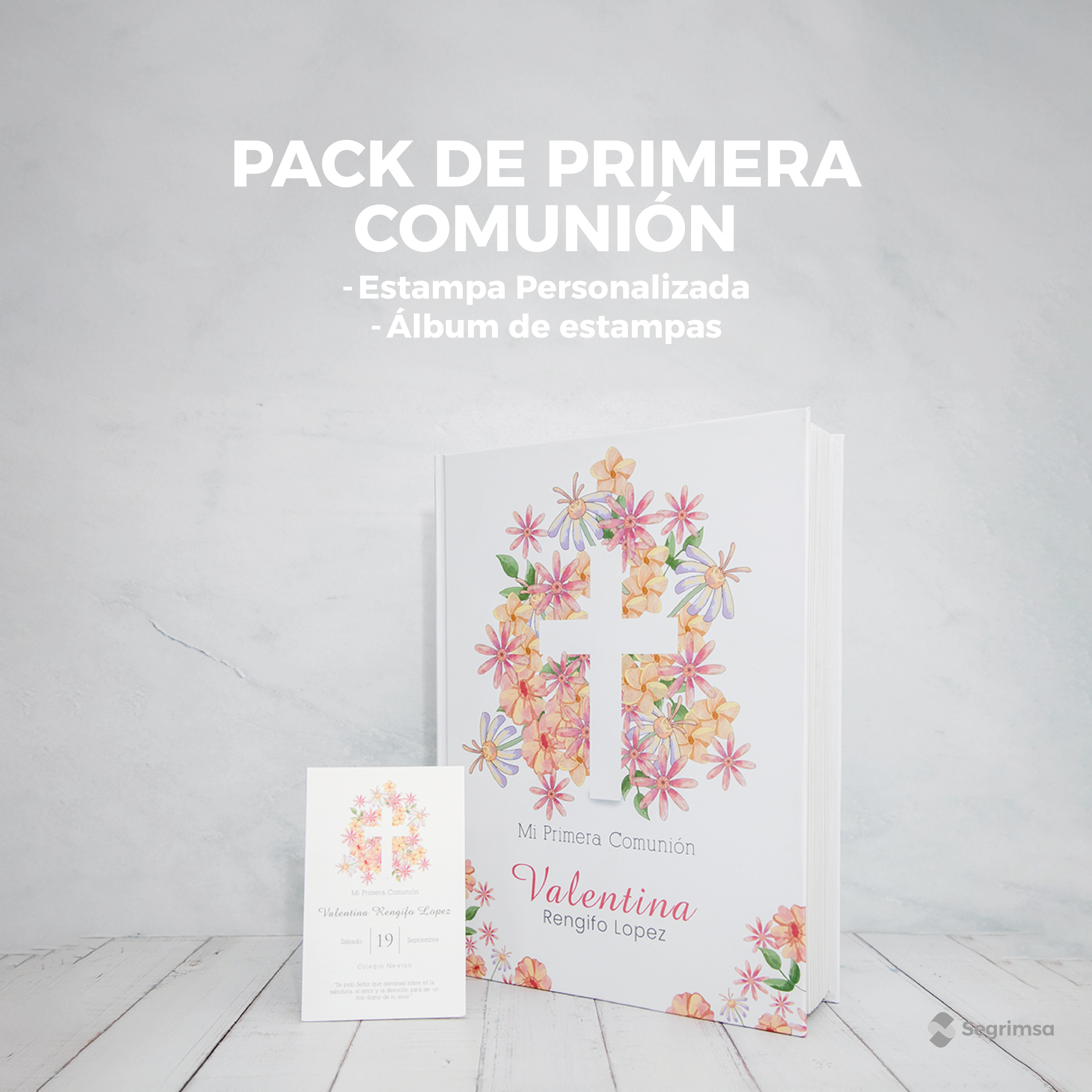 Pack Primera Comunión: Estampas + album de estampas