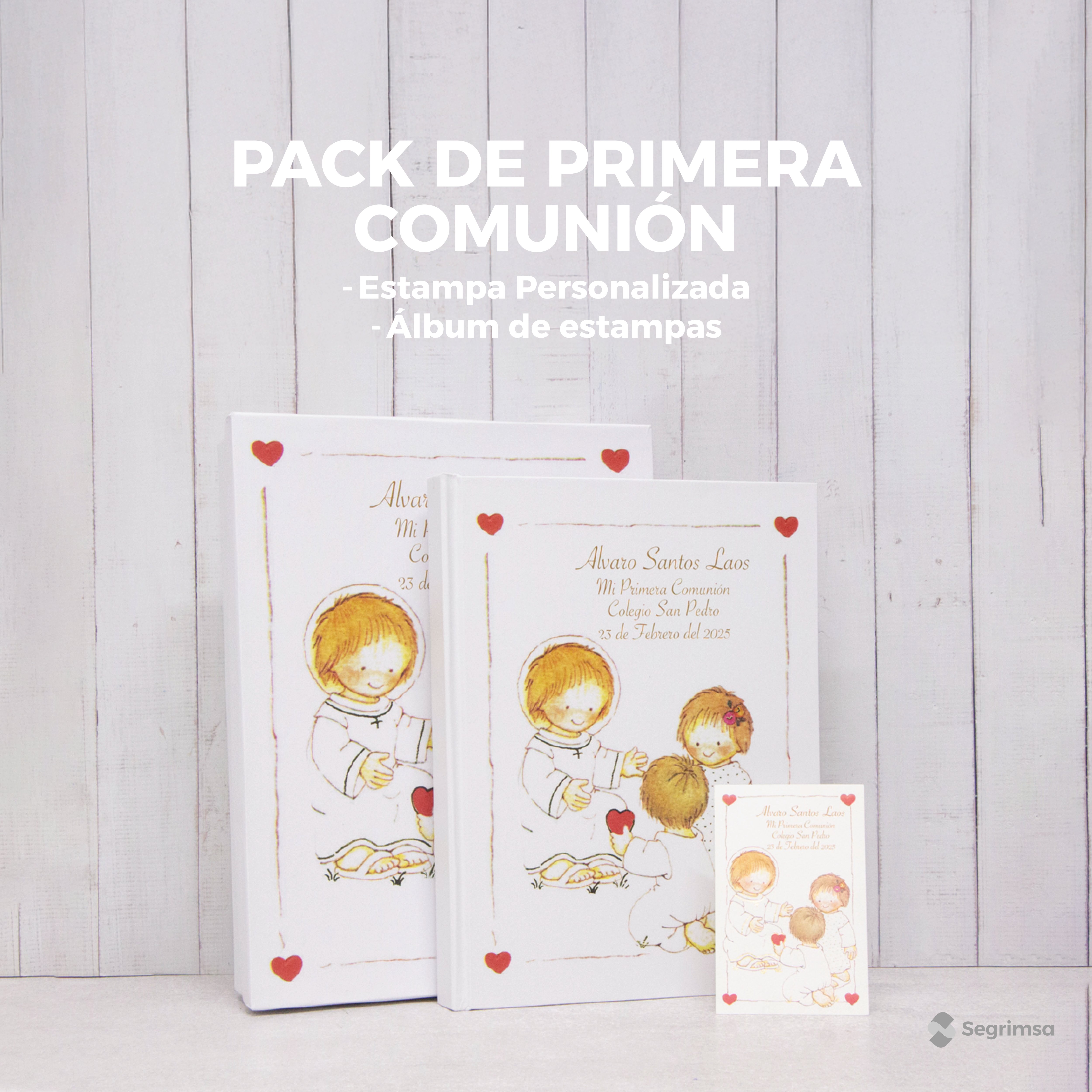Pack Primera Comunión: Estampas + album de estampas