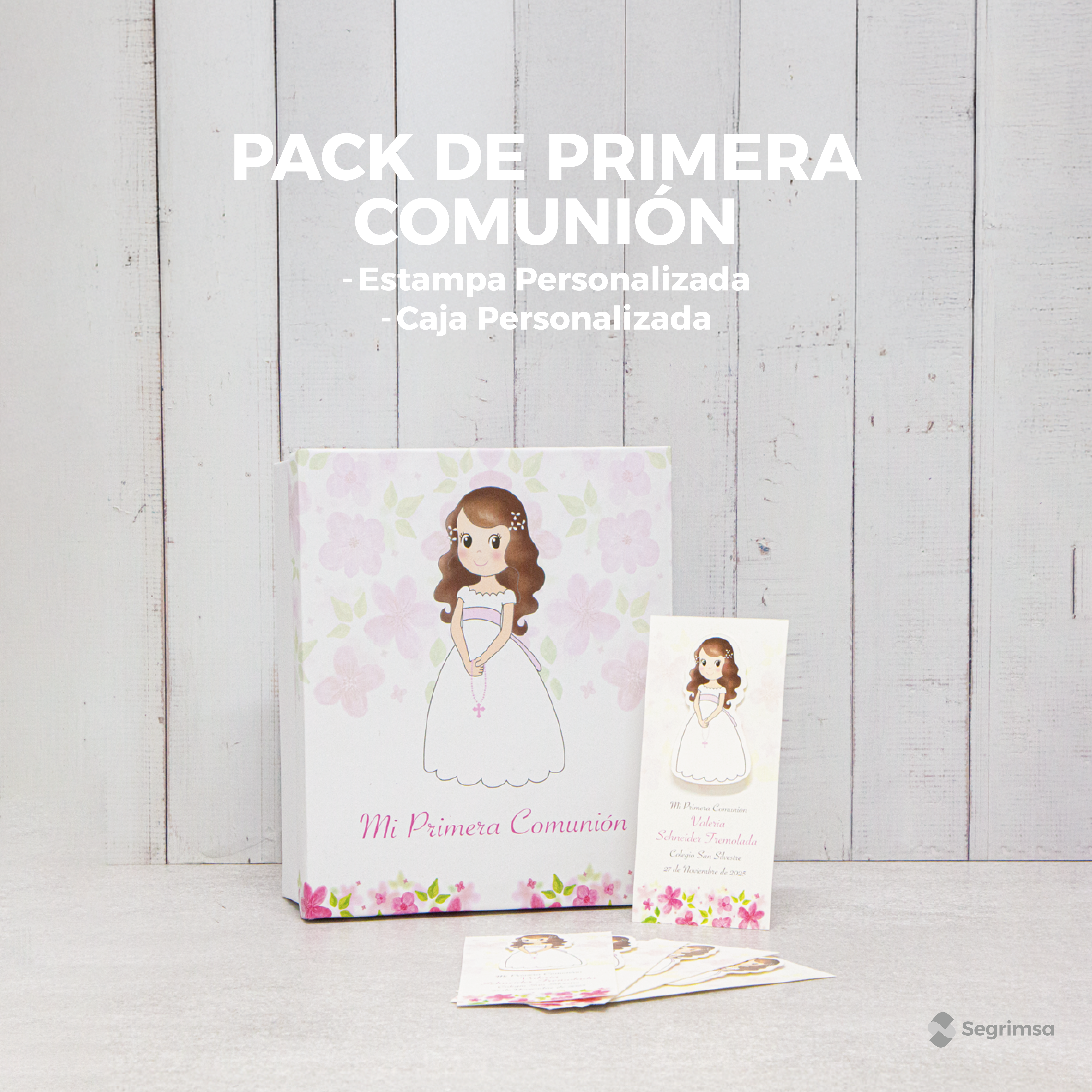 Pack Primera Comunión: Estampas + caja de estampas