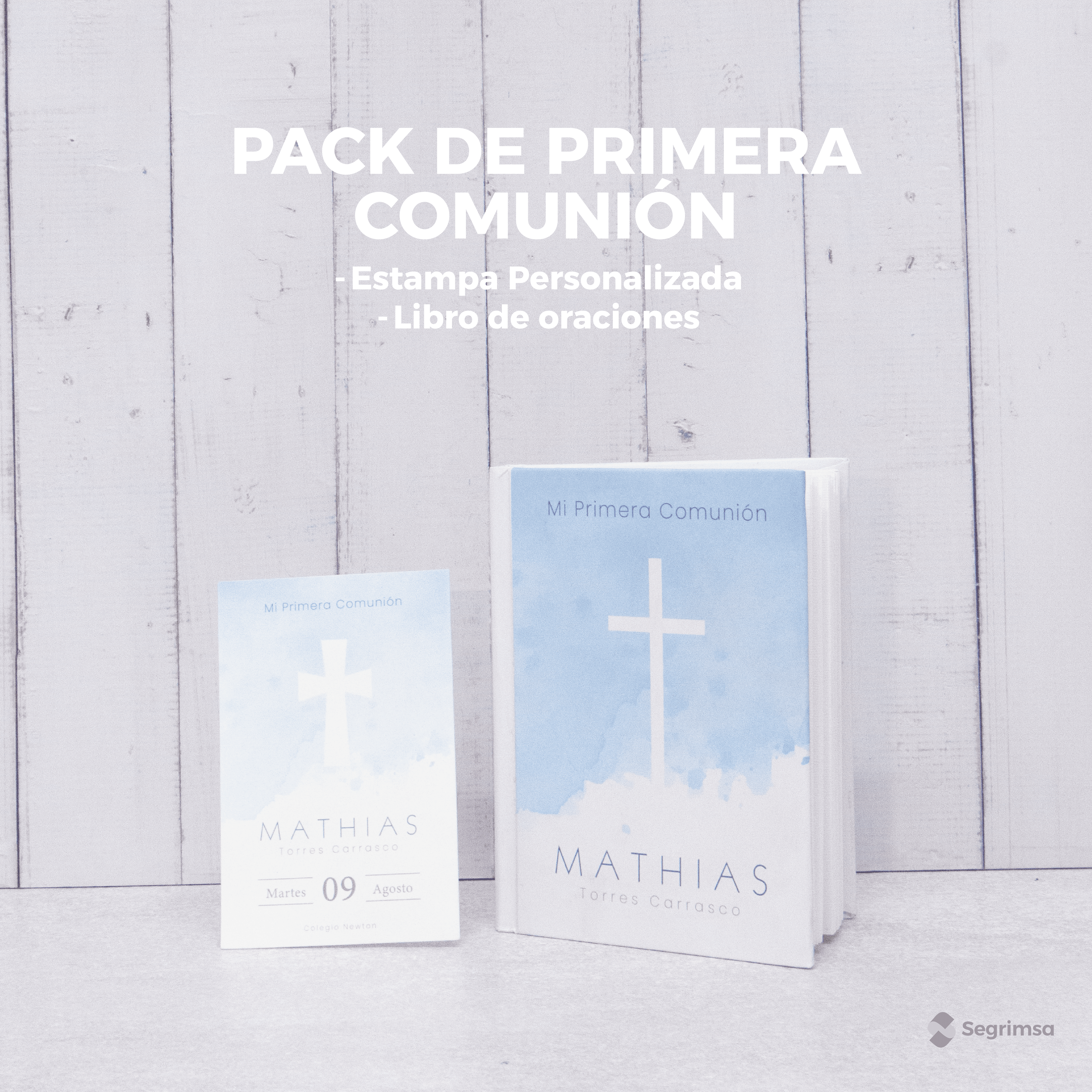 Pack Primera Comunión: Estampas + libro de oraciones