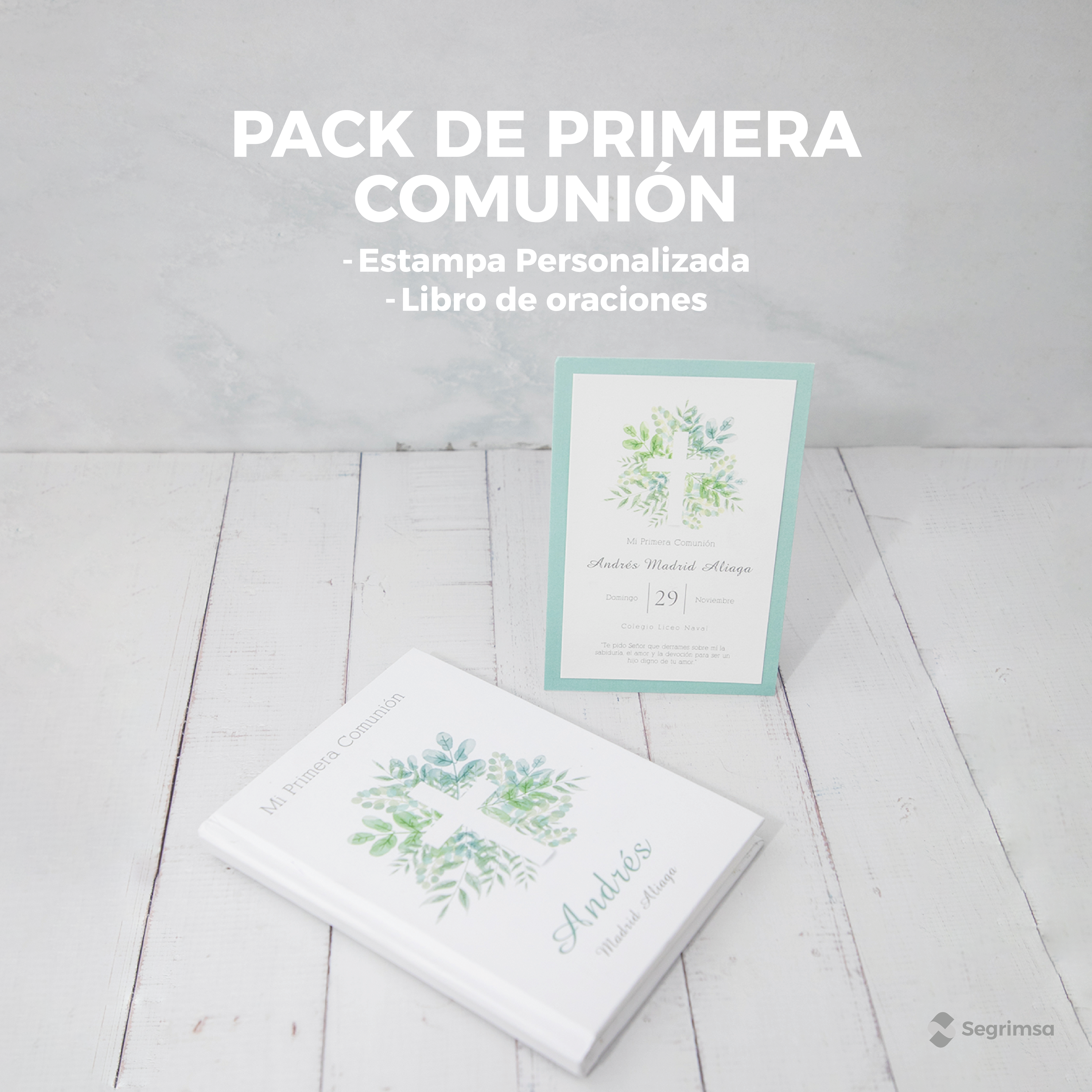Pack Primera Comunión: Estampas + libro de oraciones