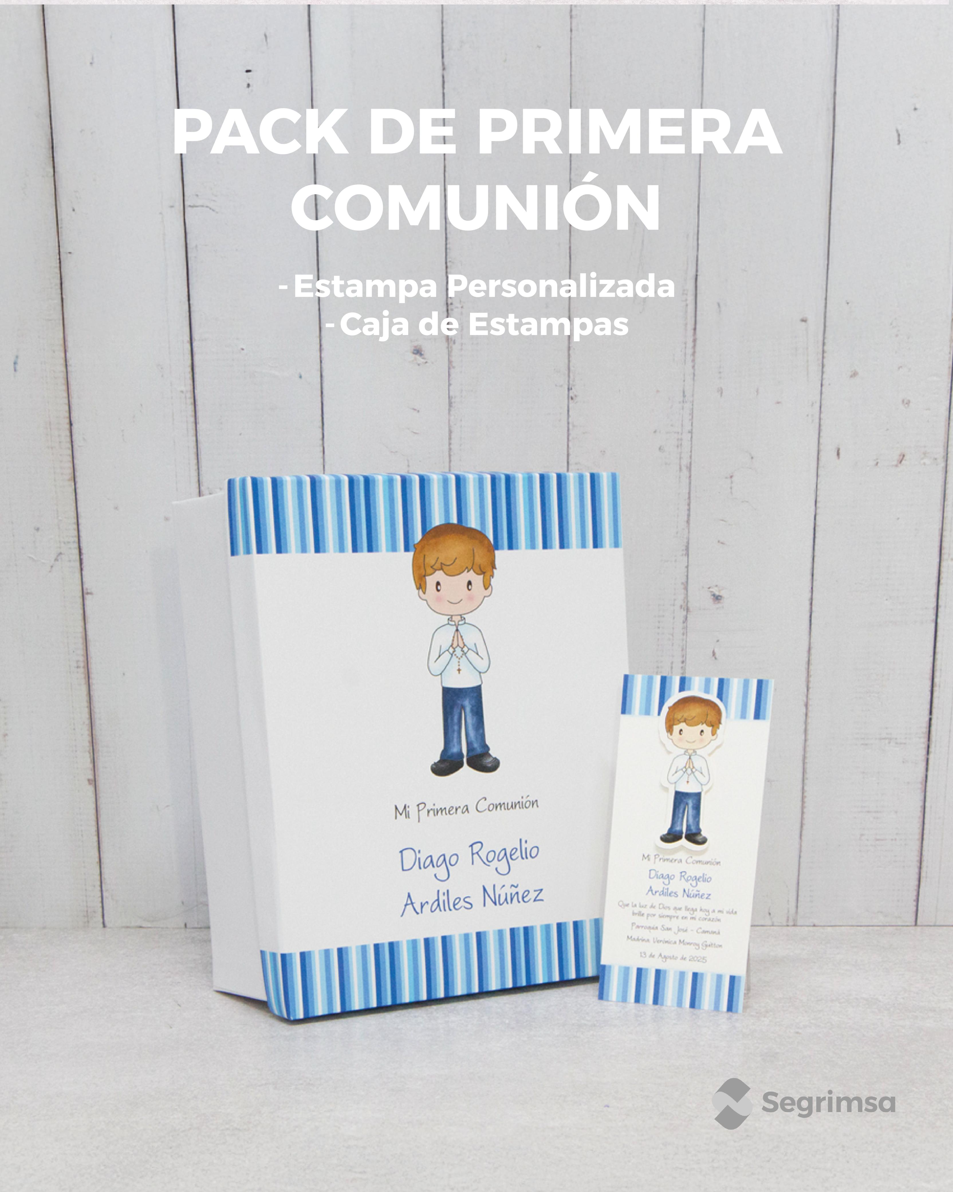 Pack Primera Comunión: Estampas + caja de estampas