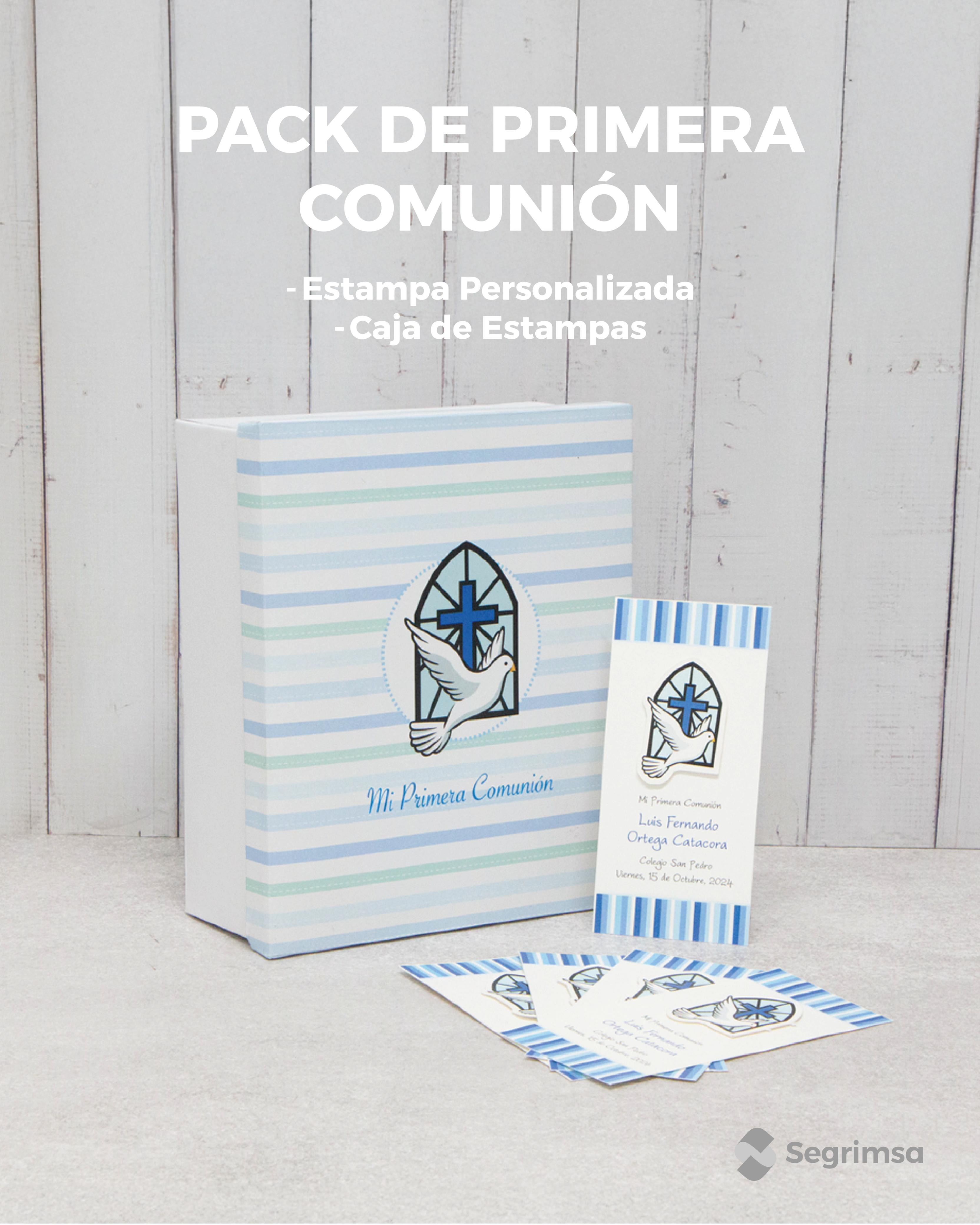 Pack Primera Comunión: Estampas + caja de estampas