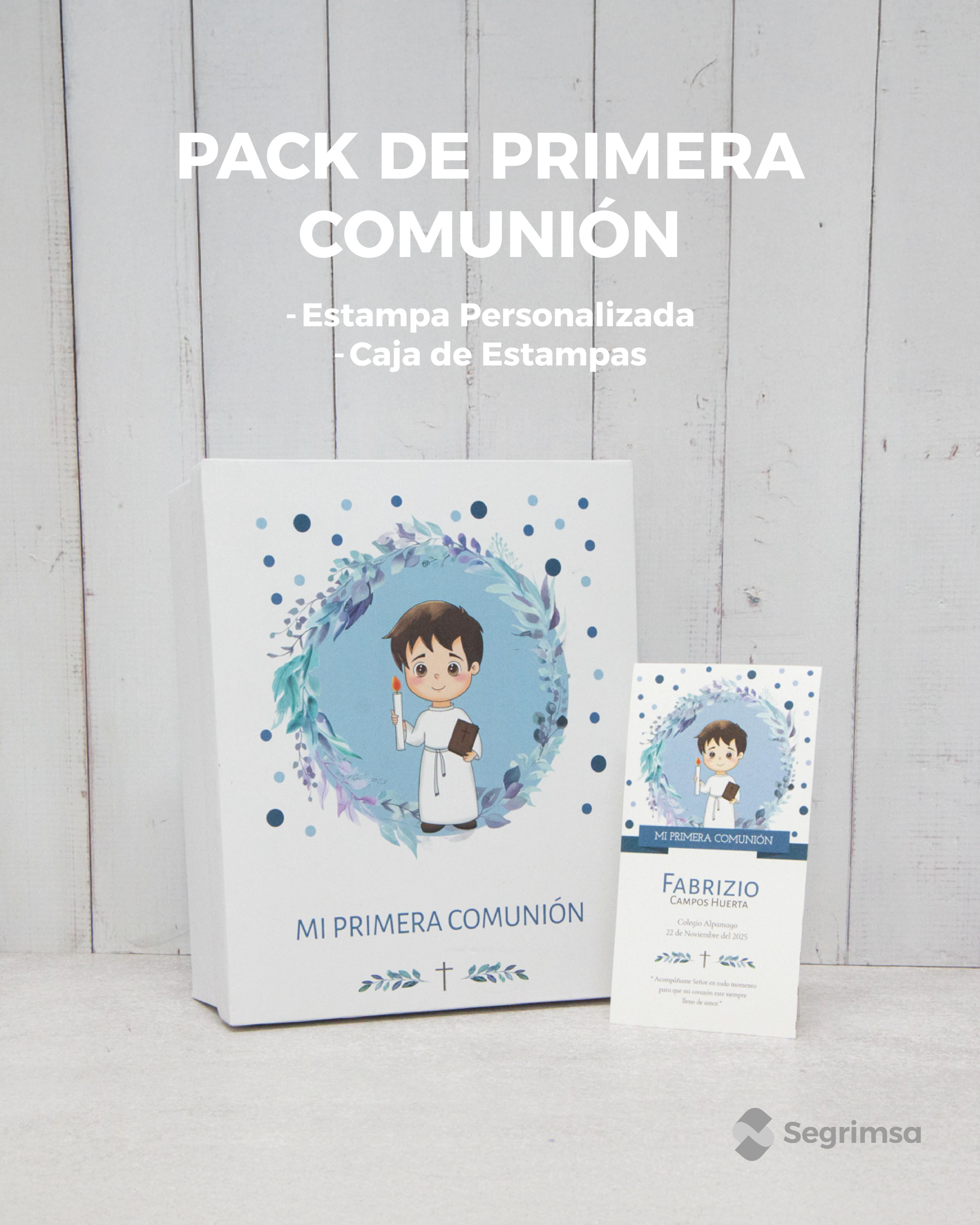 Pack Primera Comunión: Estampas + caja de estampas