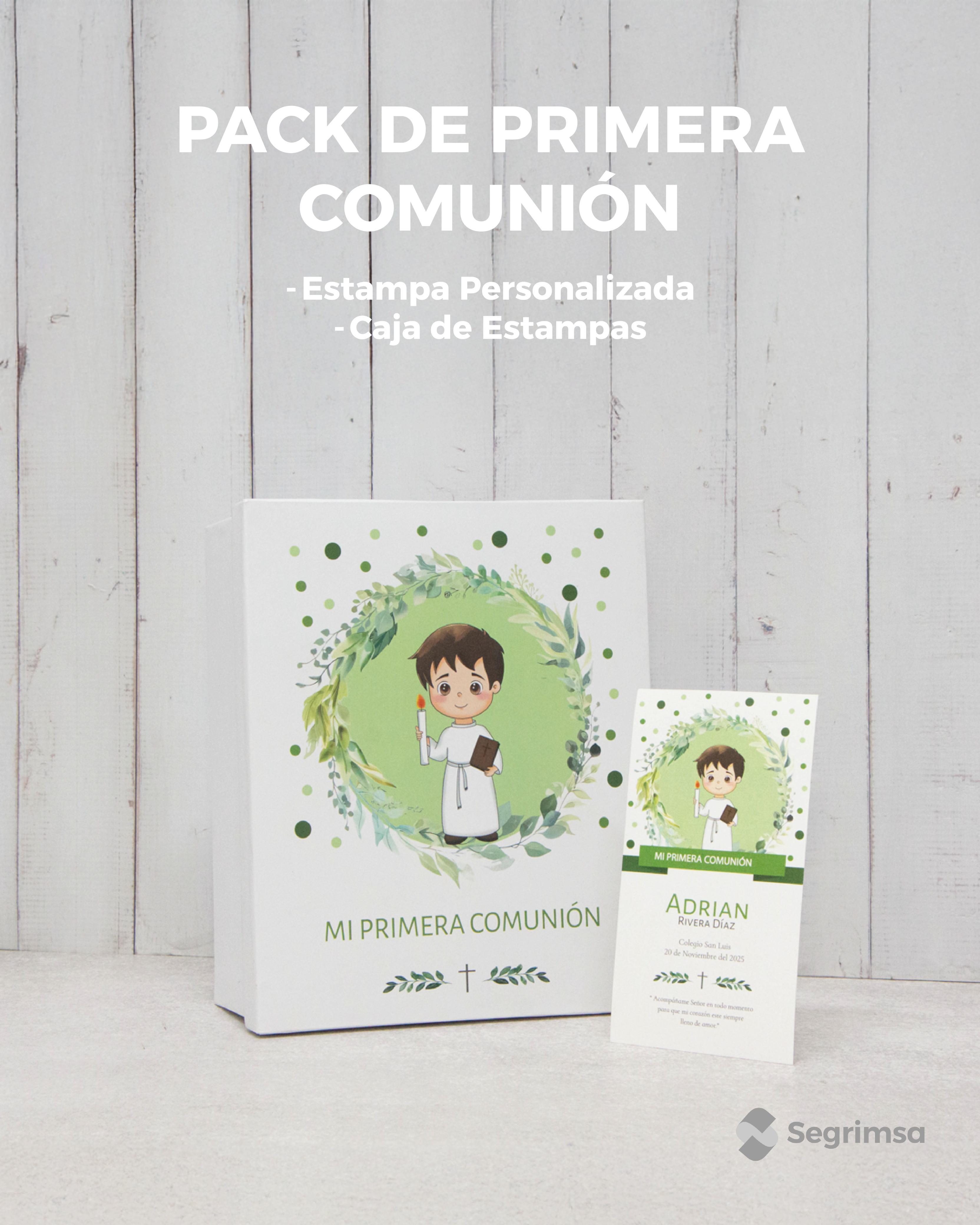 Pack Primera Comunión: Estampas + caja de estampas